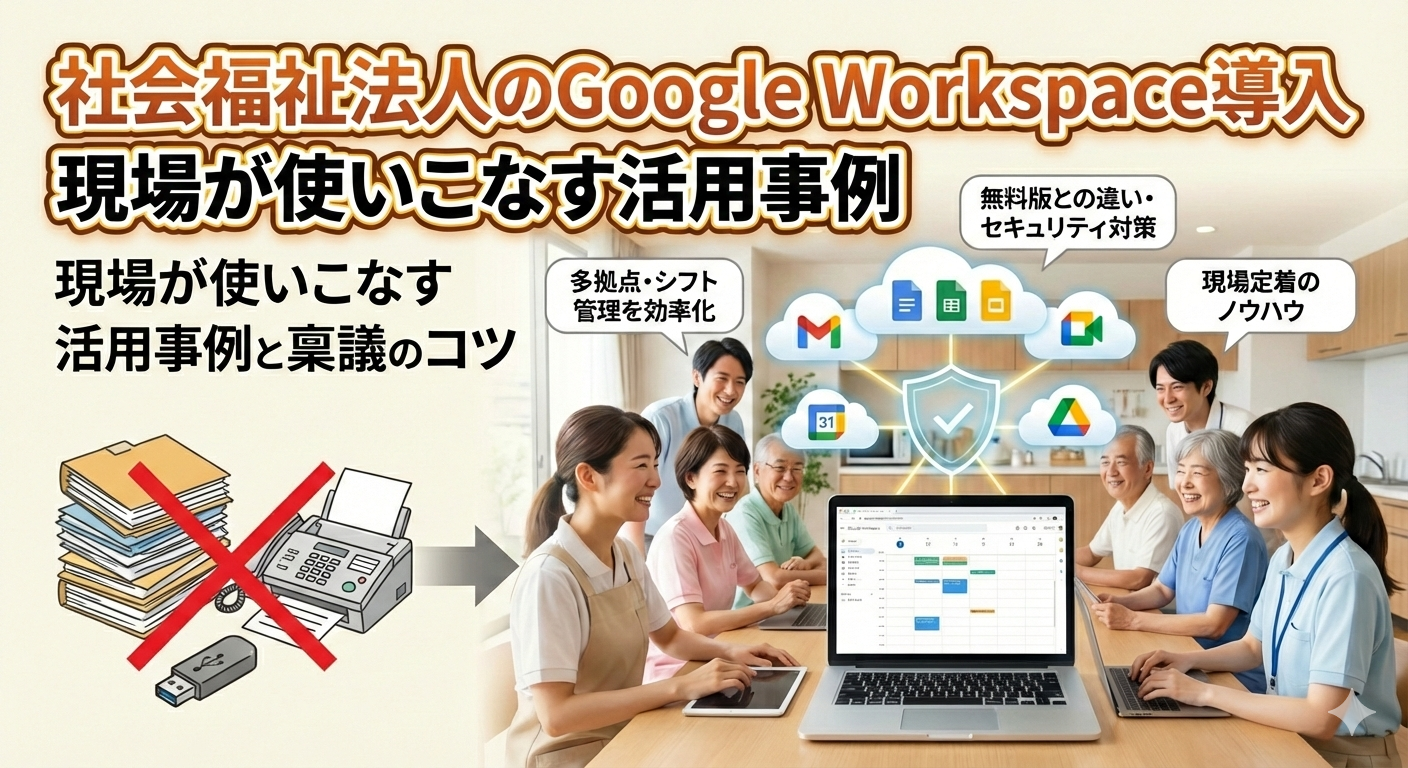 社会福祉法人のGoogle Workspace導入｜現場が使いこなす活用事例と稟議のコツ