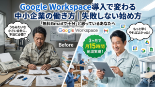 保護中: Google Workspace導入で変わる中小企業の働き方｜失敗しない始め方