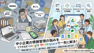 保護中: 中小企業の社長必見！Google Workspaceで”情報バラバラ問題”を解消する5つの理由