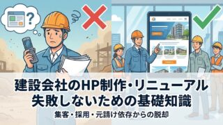 放置されたホームページでは選ばれない？建設会社が今やるべきWeb対策